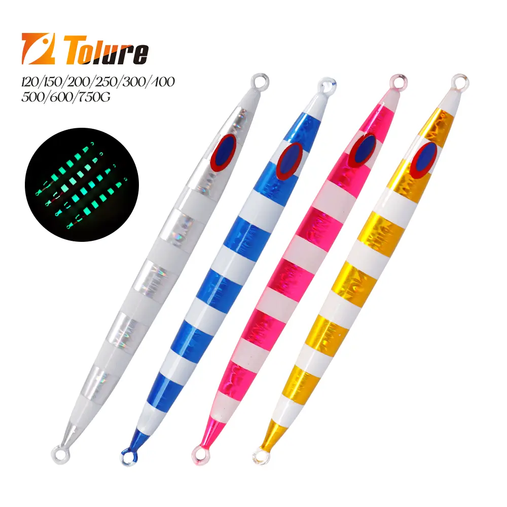 Tolu 120g 150g 200g 250g 300g-600g afundando rápido água salgada jigging isca de pesca isca velocidade caindo jig iscas artificiais gabarito isca