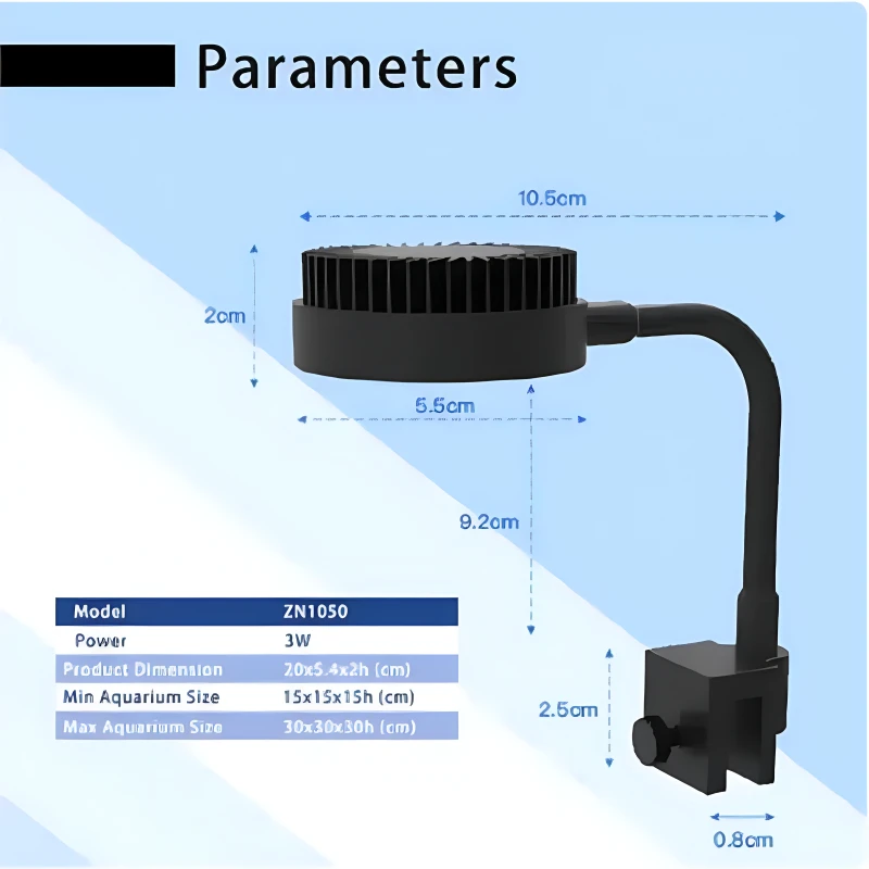 Zetlight Aquarium LED Light M1 LED Full Spectrum Nano Small Fish Tank Sea Water Saltwater Marine Coral Reef LED and plant Light
