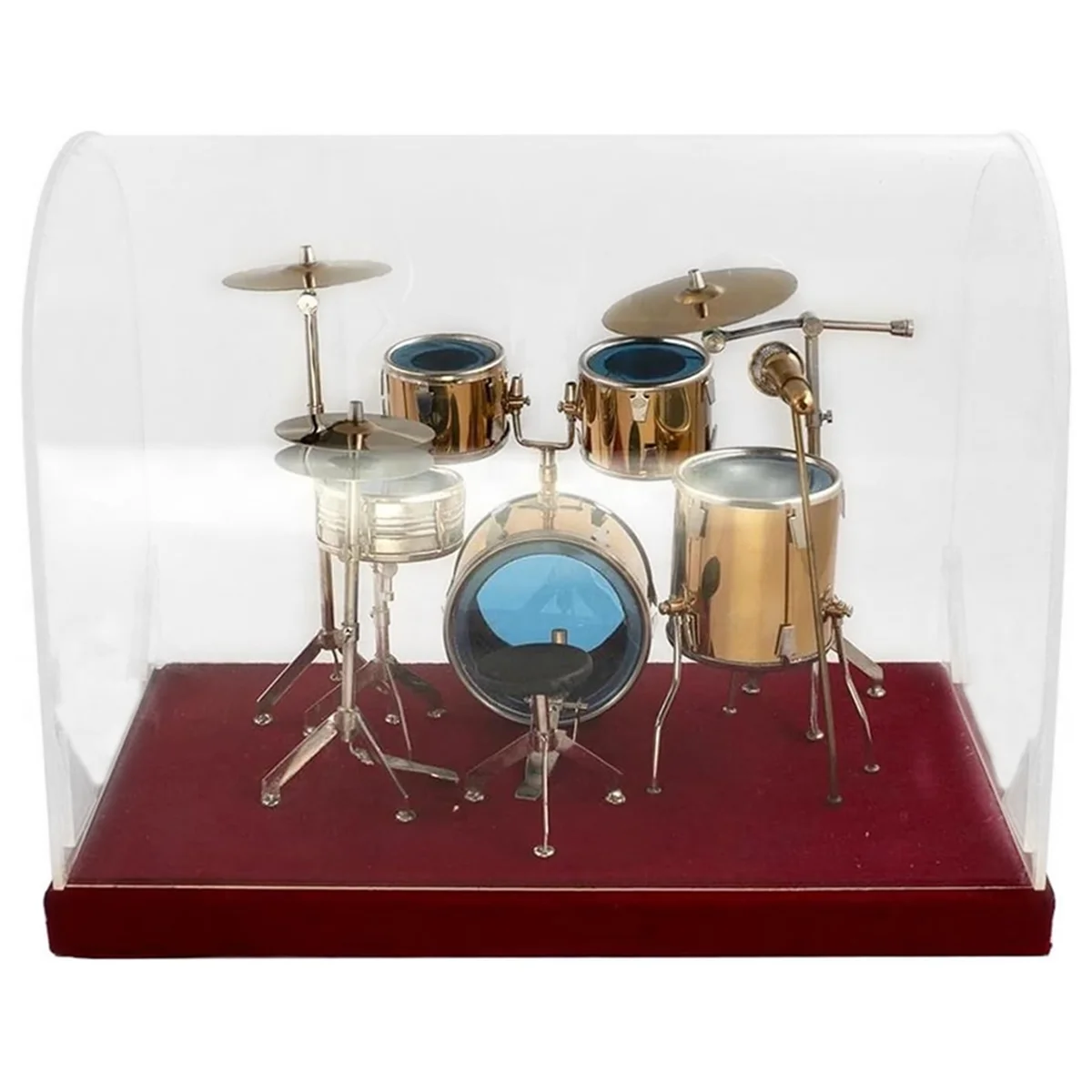 Miniature Jazz Drum Kit Model Mini Drum Cymbal Musical Instrument Model