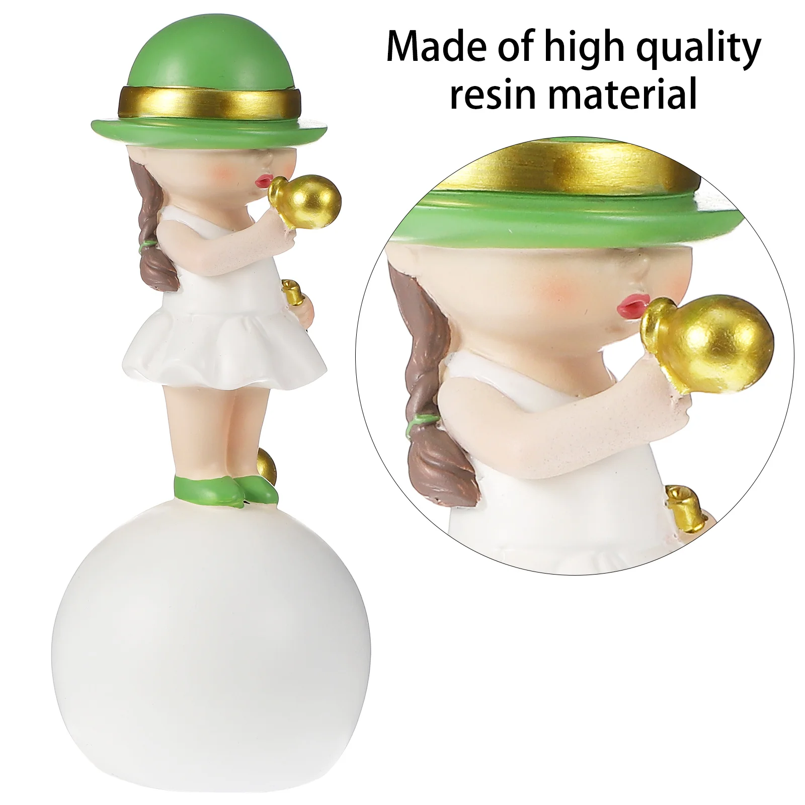 

Resin Adornment Nordic Style Creative Smooth Craft for Bedroom Table Window Living Room Decoration Gift Resin Adornment