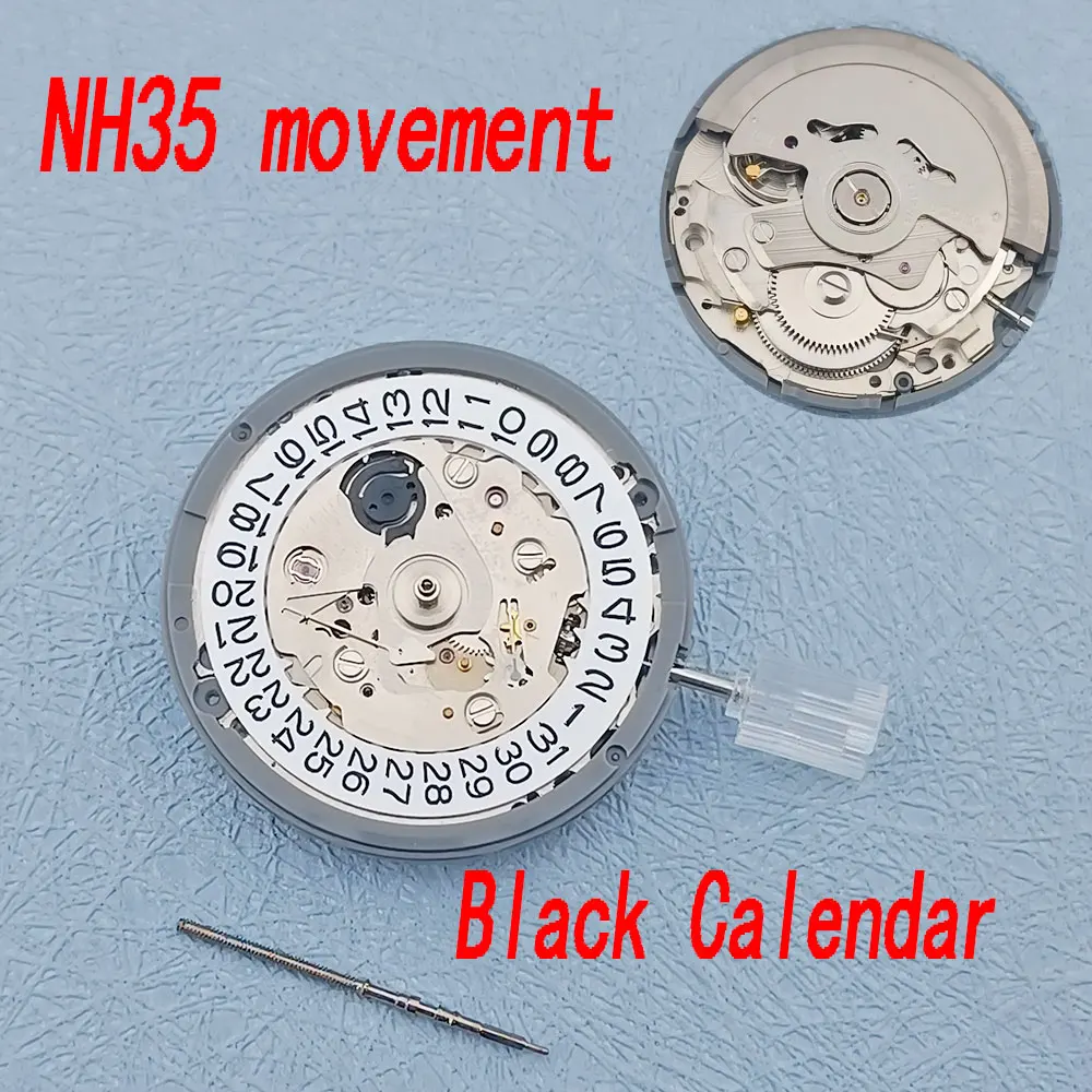 45mm watch case fit NH Movement 34 35 36 Sapphire Glass 316L Stainless steel 10bar waterproof luminous watch case accessories