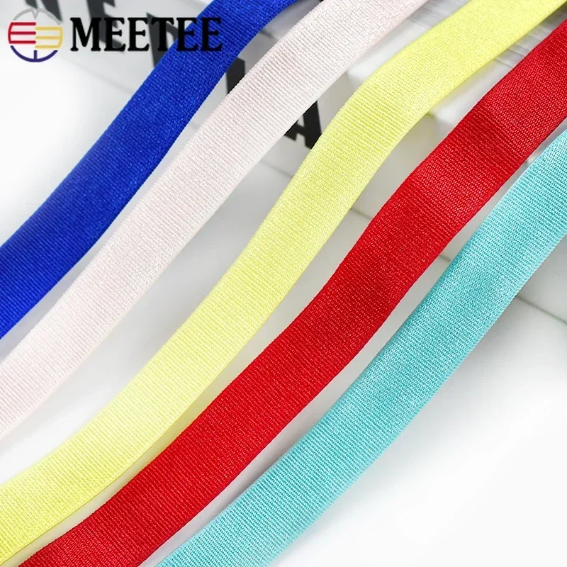 2/5/8/10M 12mm Elastic Bands for Bra Strap Headband Rubber Band Clothes Belt Stretch Nylon Webbing Sewing Elasticity Tape Parts