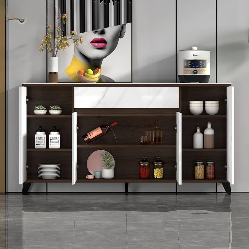 

25CM thin rock slab dining side cabinet modern simple light luxury narrow kitchen storage side against