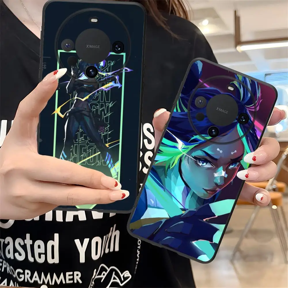 

Valorant Neon Mobile Phone Case for Huawei Mate 60 50 40 30 20 10 Pro Plus Lite E 5G Colour Printing Protective Pretty Cover