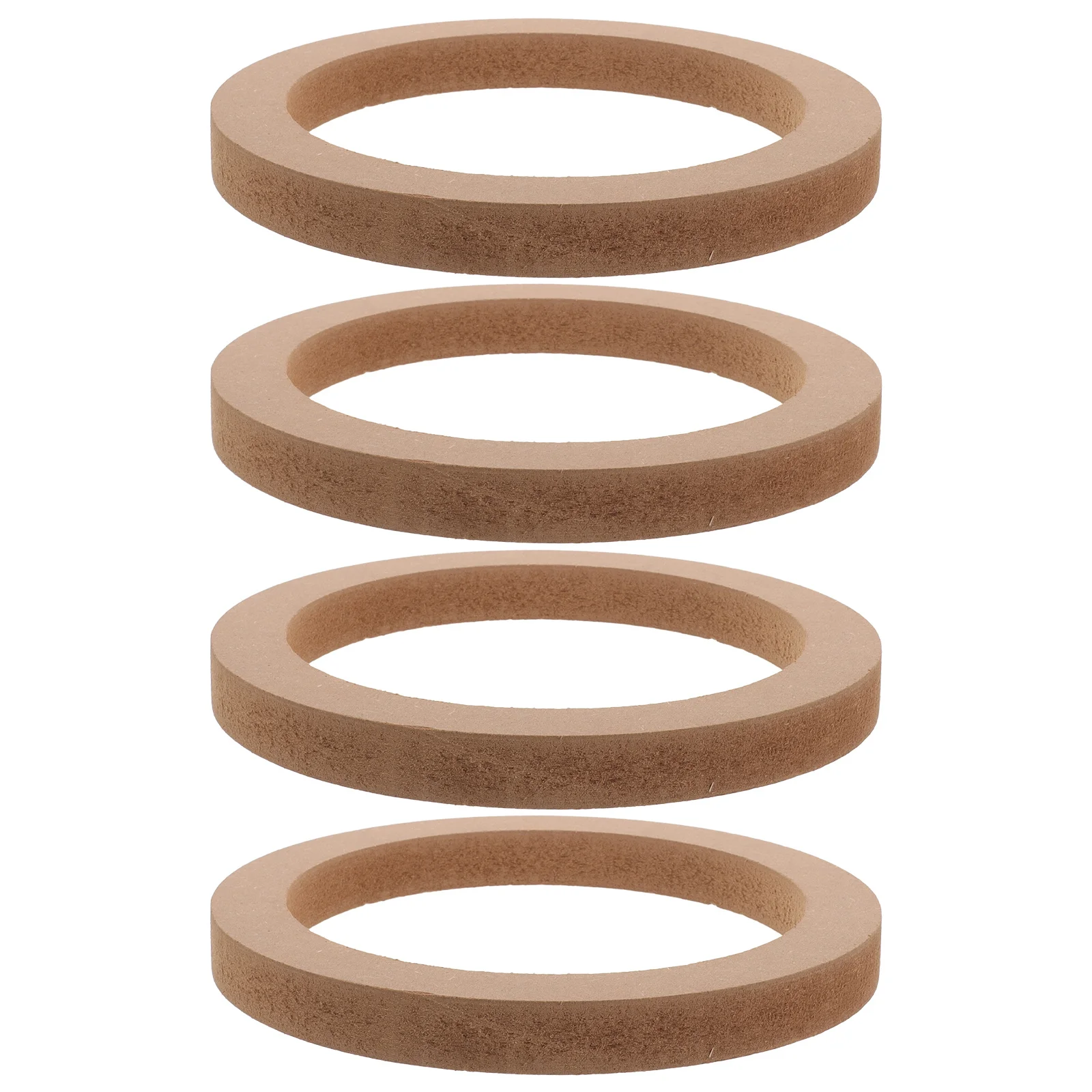 

2Pairs Car Speaker Spacer Rings Replacement 6.5 Speaker Rings for Cars Boats Trucks Durable Mdf Sound Cushion Upgrade