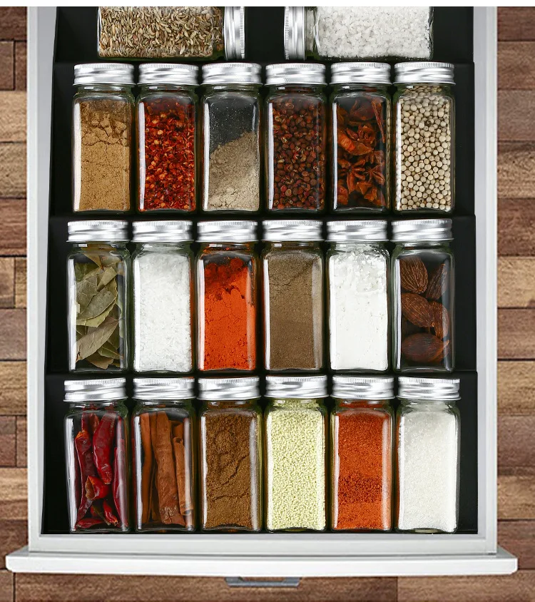 Spice Rack Ladder Spice Rack Kitchen Spice Bottle Seasoning Jar Rack Drawer Storage Spice Rack Kitchen Storage