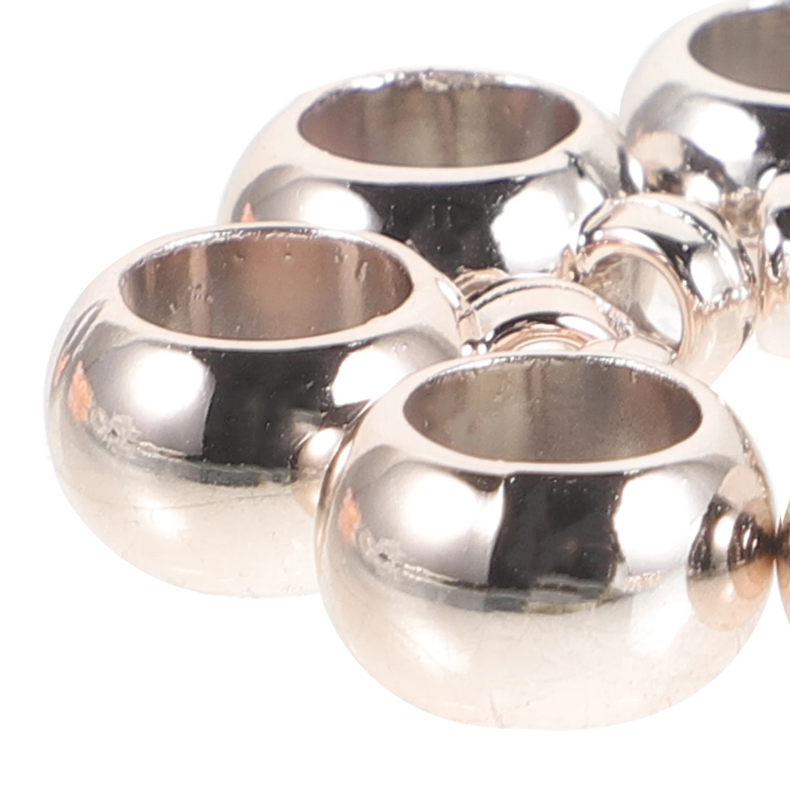 

100Pcs Rose Gold Pendant Accessories Big Hole Beads Pendant Necklace Jewelry Pendant Hanging Pendant Creative Pendant