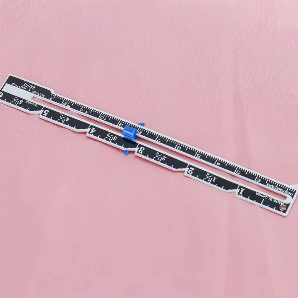 Crafting Hemming Measuring Sewing Measuring Tool Metal Fixed-Edge Fabric Quilting Ruler Quilting Gauge Sewing Accessories