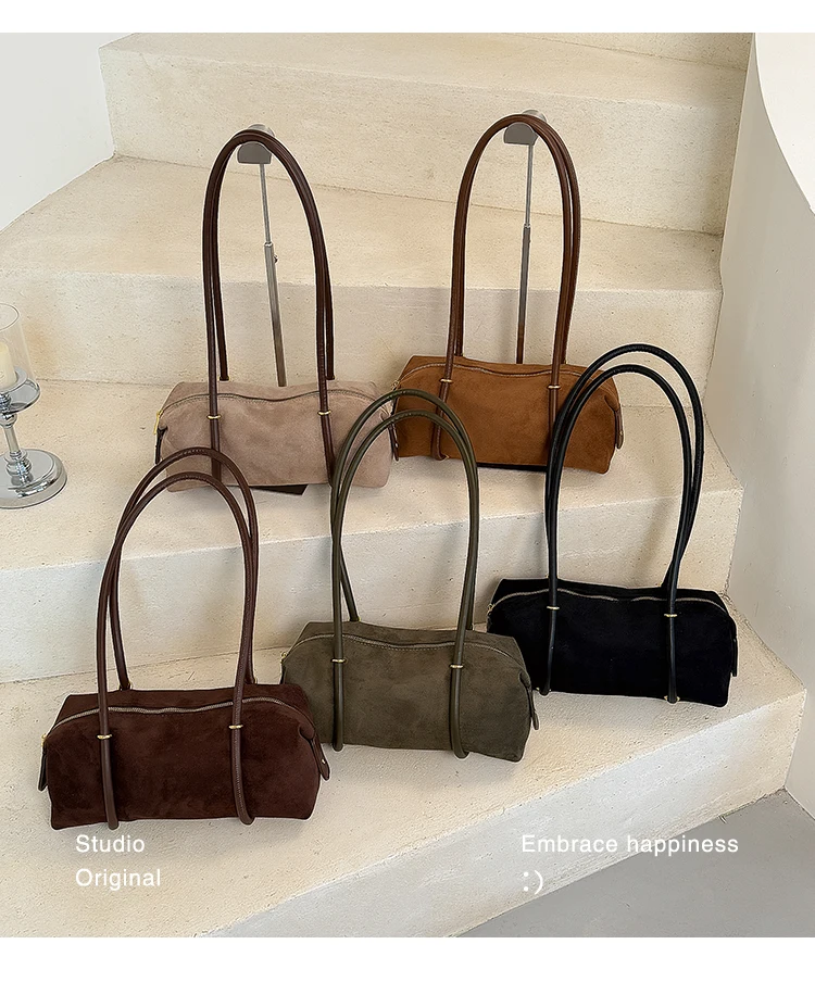 Bolso de Hombro Retro Estilo Francés para Mujer, Nuevo Modelo 2026, Ligero, de Lujo, Pequeño, de Alta Gama, Tipo Bowling