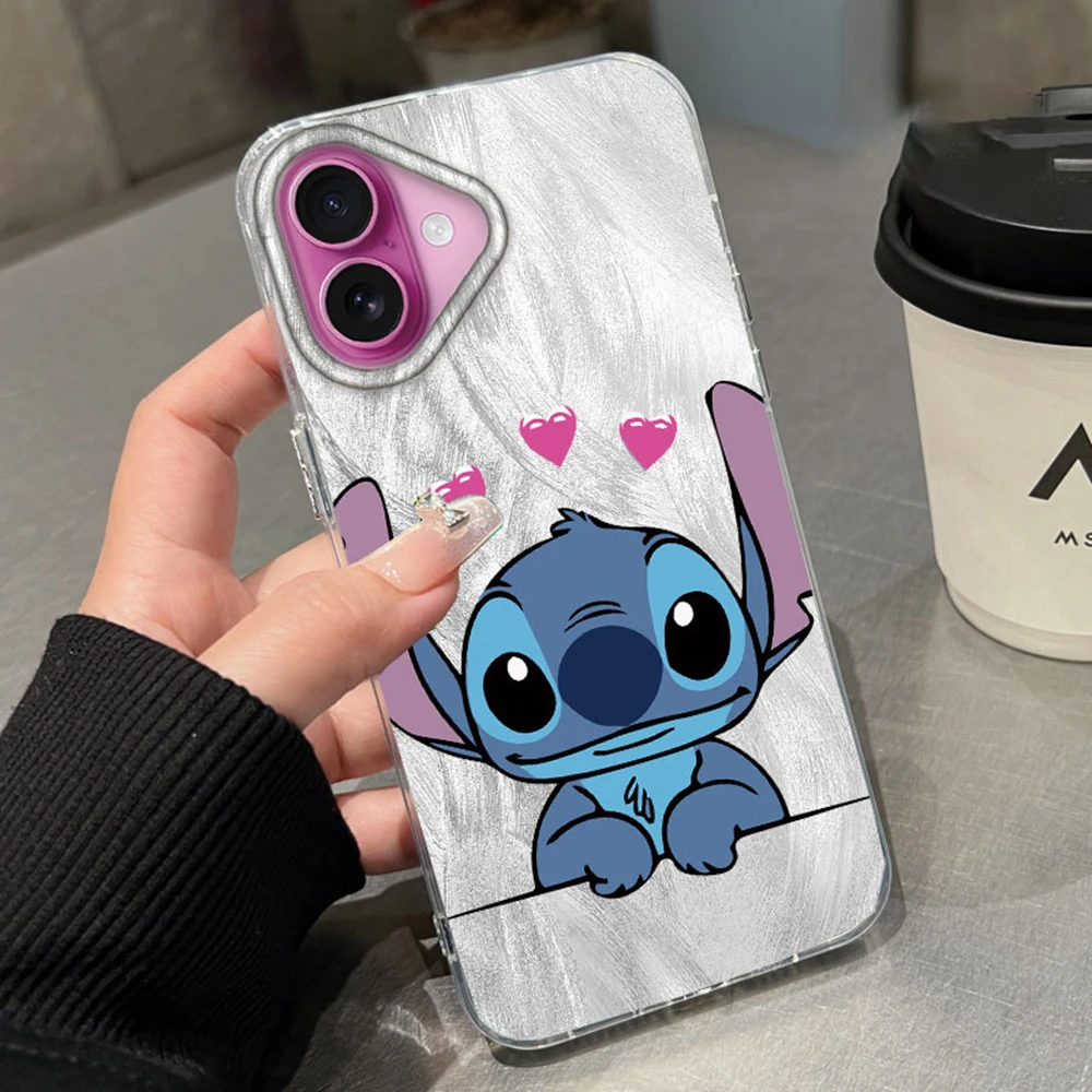 Coque de téléphone pour filles et femmes, dégradé bleu, point cœur, pour iphone 16 15 14 7 8 Plus 13 12 Pro Max 11 16e X XS XR SE 2022 2020