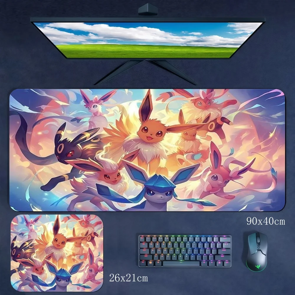 Cartoon Rubber Mouse Pad Multi-size Optional Office 90x40cm Computer Keyboard Pad Table Mat Student Wrist Guard Cute Writing Pad