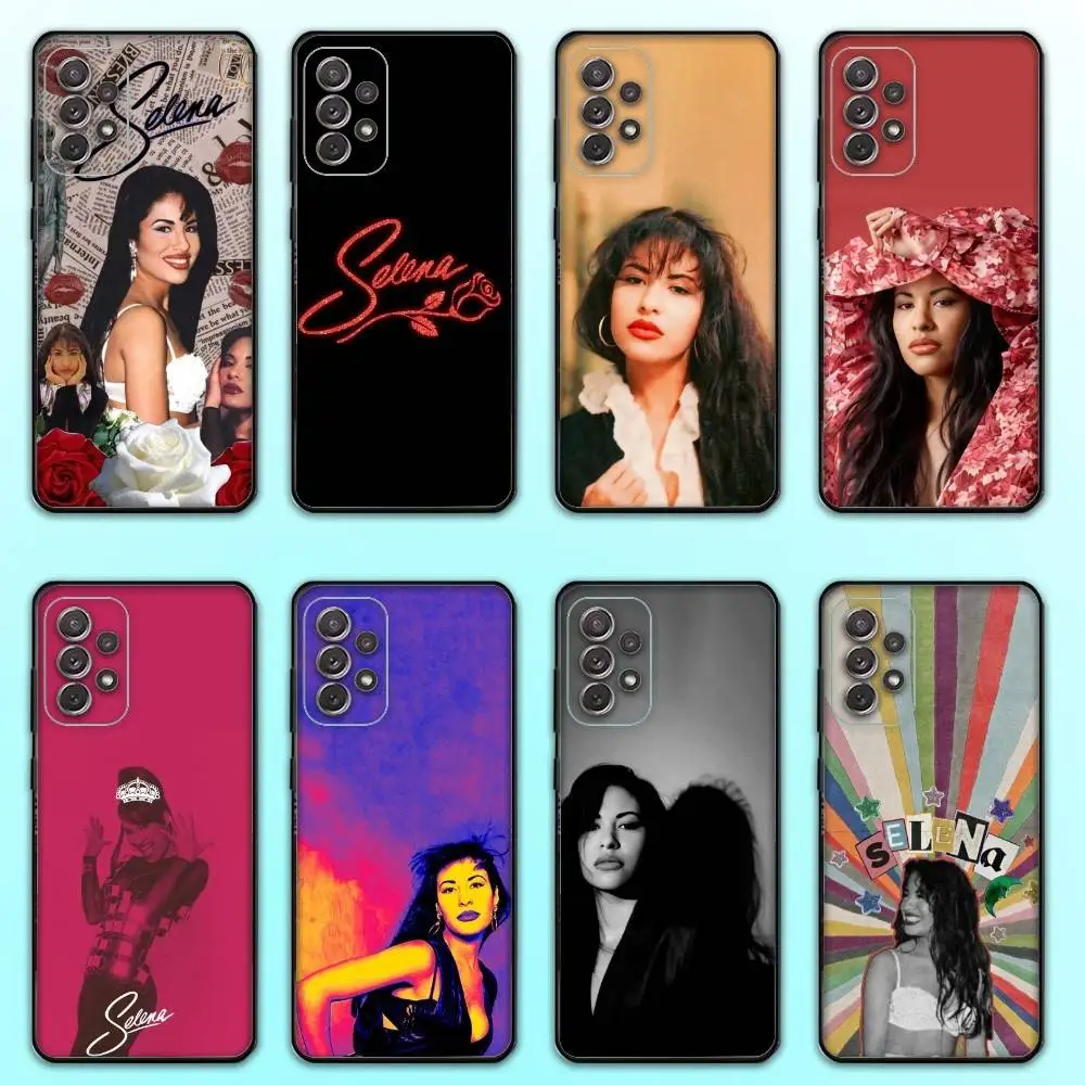 

Singer S-Selena Quintanilla Phone Case For Samsung S 25,24,23,22,30,21,10,9,Ultra,Plus,Lite,FE,4,5 G Soft Black Case