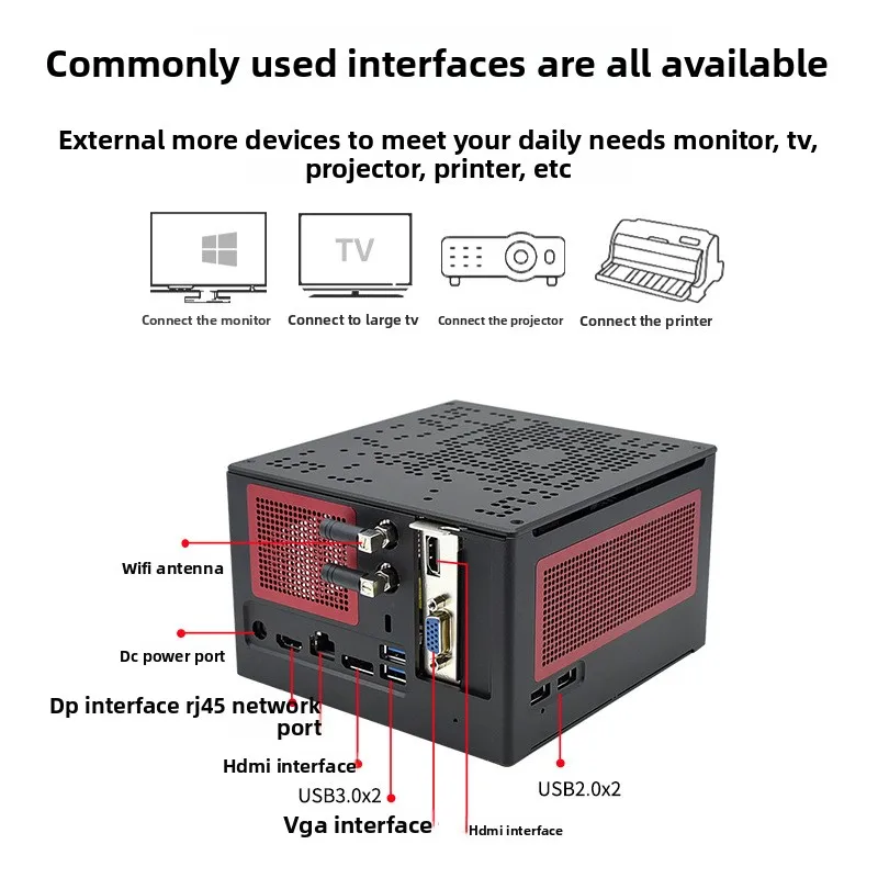 P310S mini mini desktop, console computer, 10th generation Core i9 10900 office, home game - Image 3