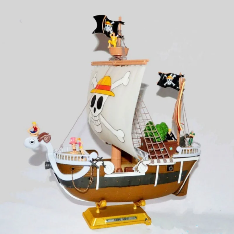 Bandai One Piece Thousand Sunny Going Merry Boat Collectible Anime Pvc Action Figure Pirate Model Ship Toys As Christmas Gifts