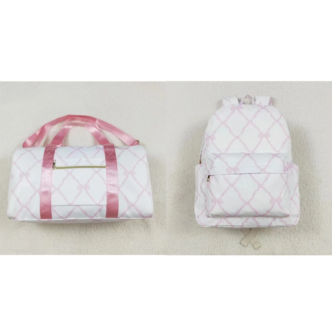 Wholesale Baby Girl Backpack Pink Bows Daypack Toddler Children Outdoor Portable Kids School Bag