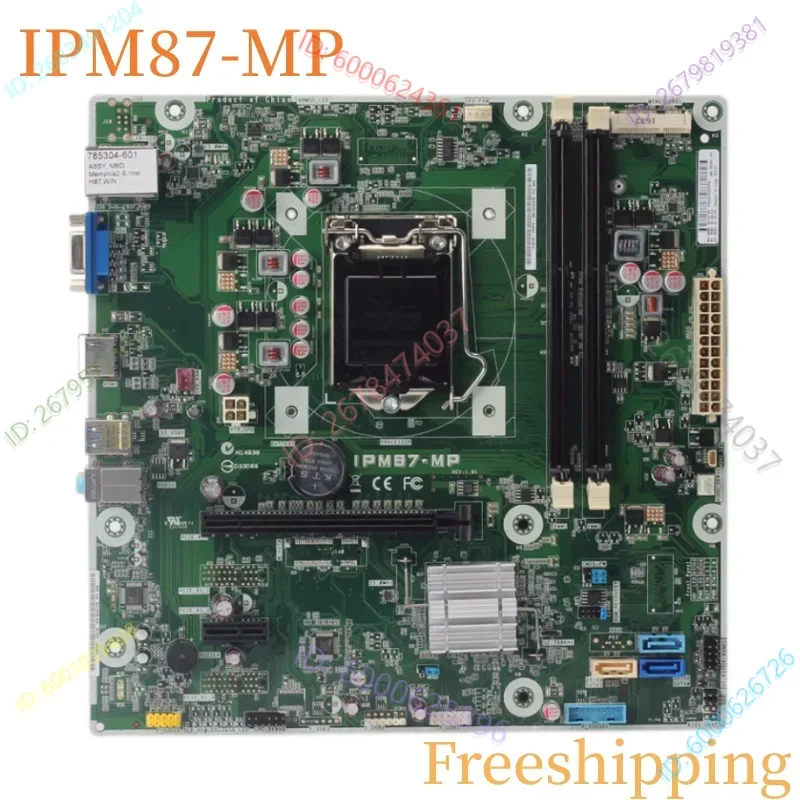 

785304-001 For HP H87 Motherboard IPM87-MP 785304-501 707825-003 DDR3 Mainboard 100% Tested Fully Work