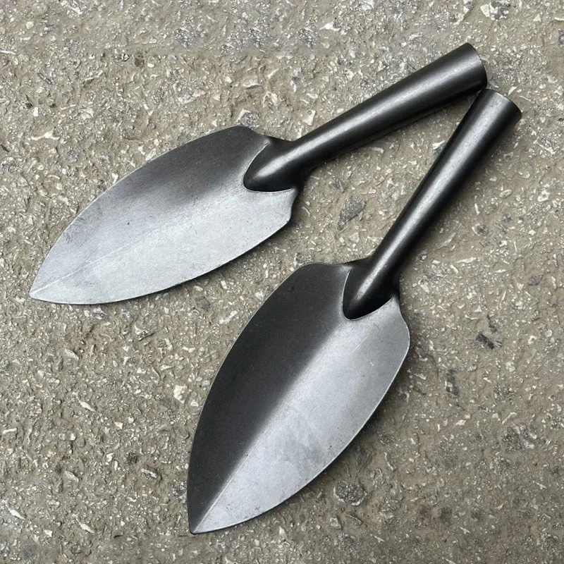 Salgueiro Folha pá Thickend Pequena pá Portátil Cavando Spade para Plantar Flor Solo Soltar Ferramentas de Jardinagem Doméstica Pcs