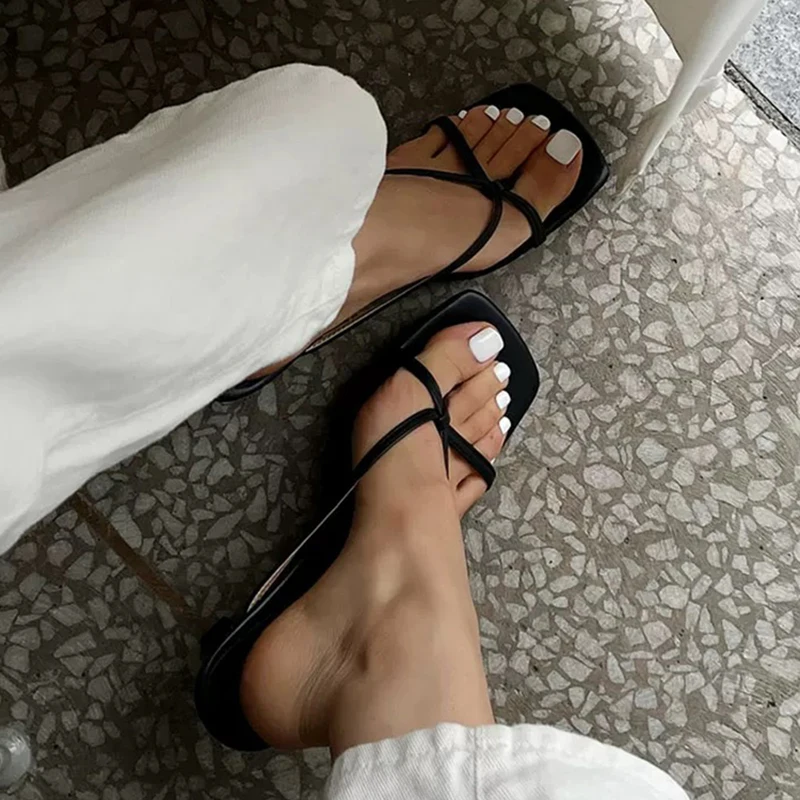 2026 Summer Women Clip Toe Slippers Fashion Dress Slide Shoes Ladies Elegant High Heel Footwear image 4