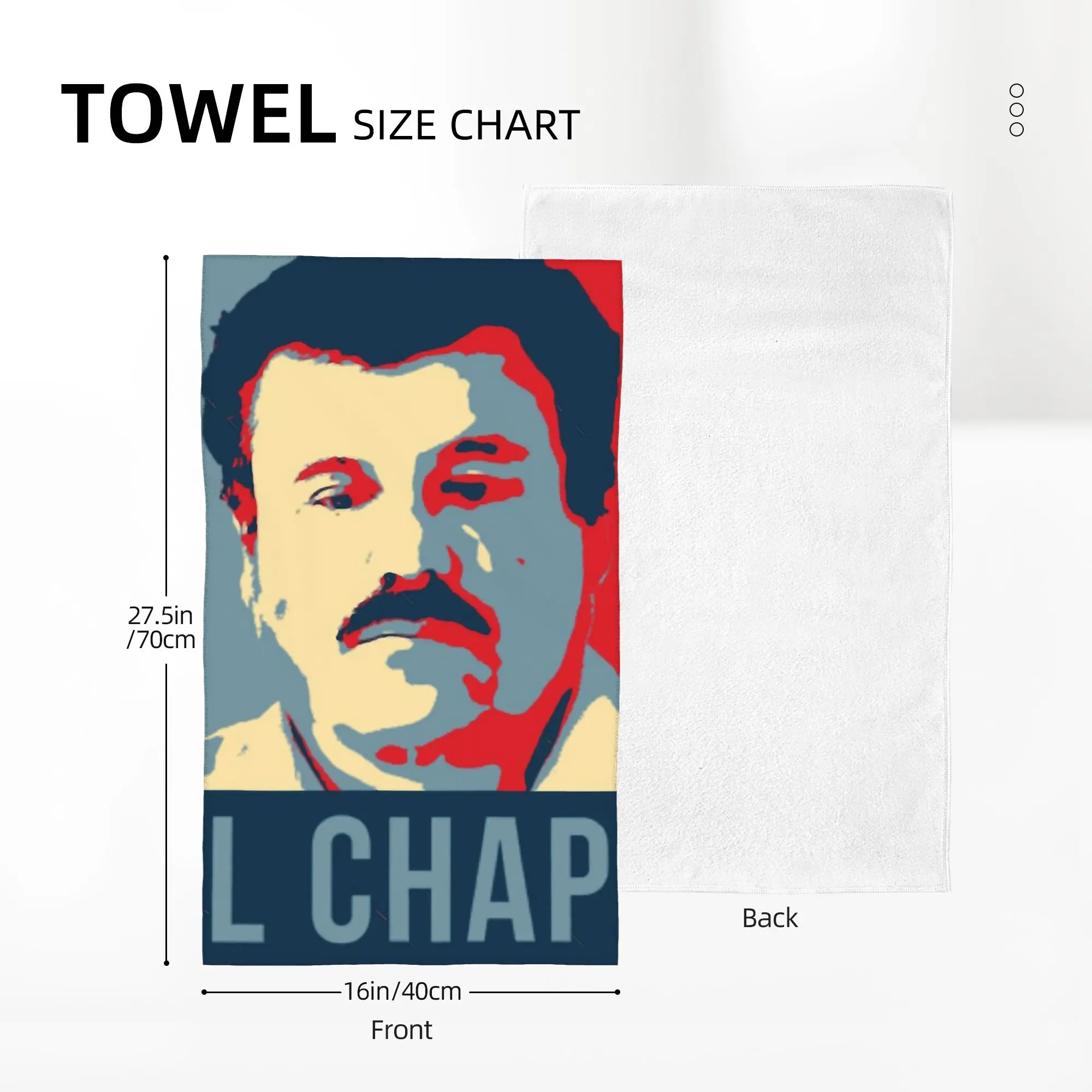 Custom Joaquin El Chapo - Guzman Narcos Crime TV Pablo Escobar Soft Face Towel Quick Dry Pool Bath Cotton Towels Breathable