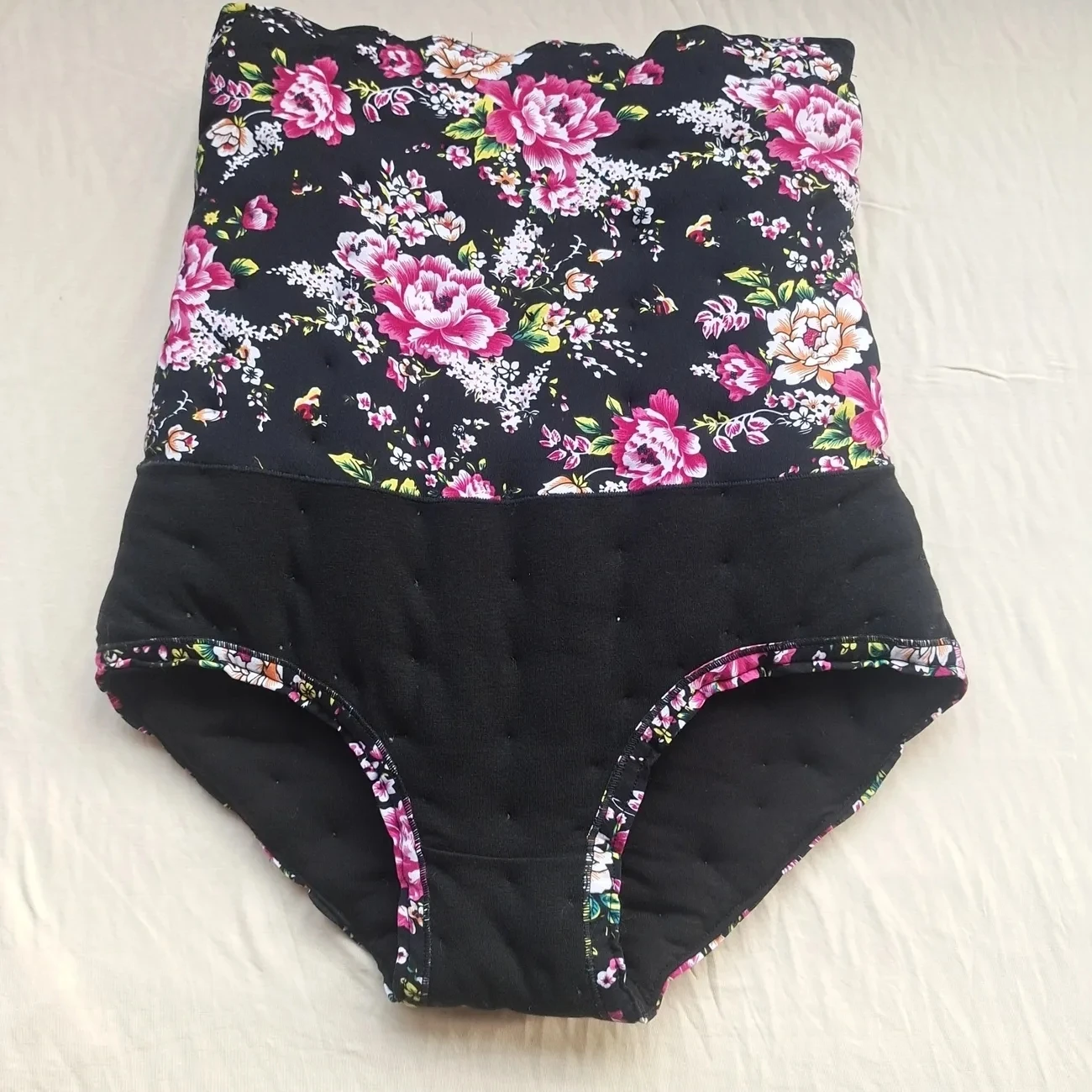 

(can custom) Women Cotton Blended High Waist Briefs Sleek Absord Middle Waist Shaping Panties Tummy Control Puffy Big Shape