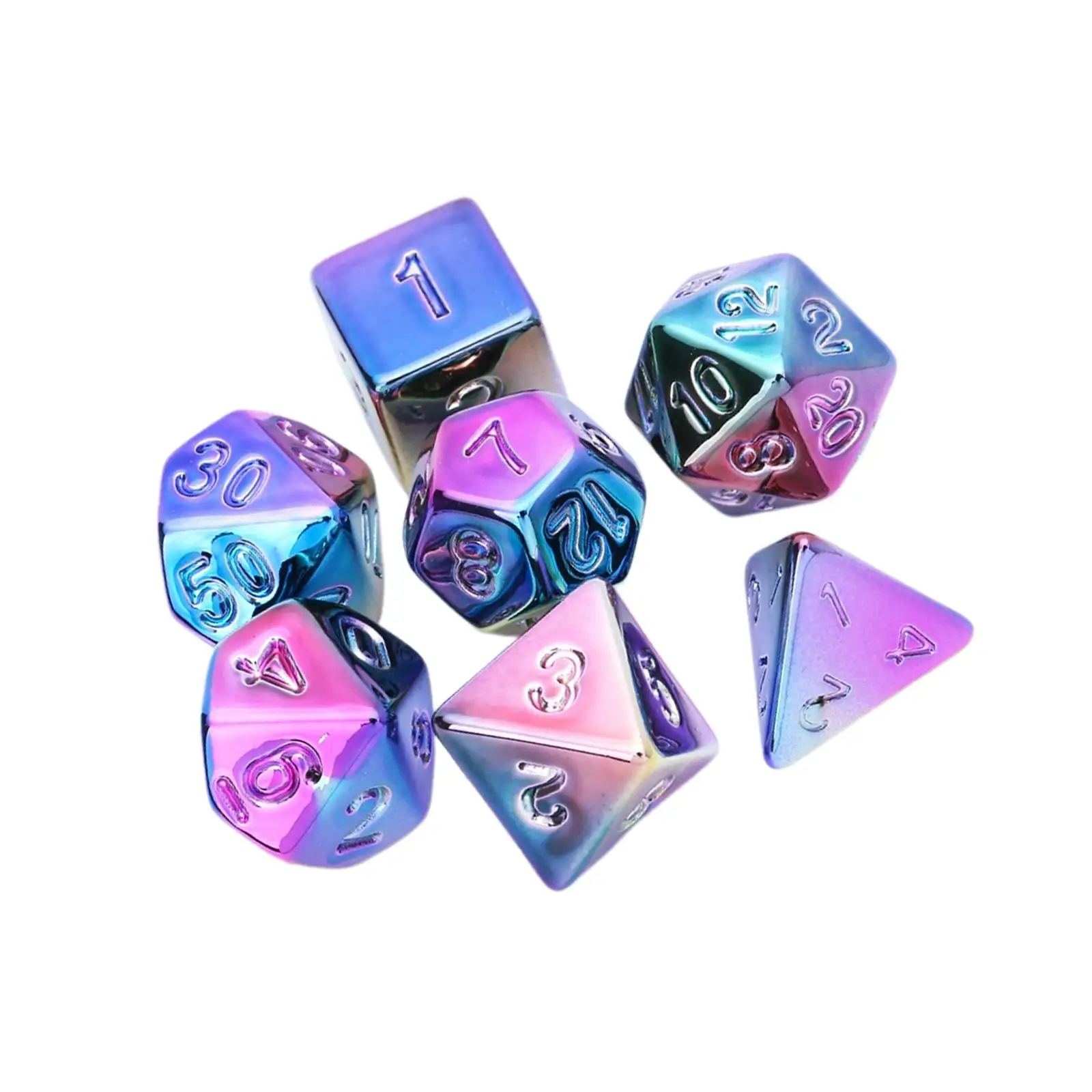 

7Pcs Polyhedral Dices Set Multi Sided Dices D6 D4 D8 D10 D12 D20 for Table Game Kids Toys