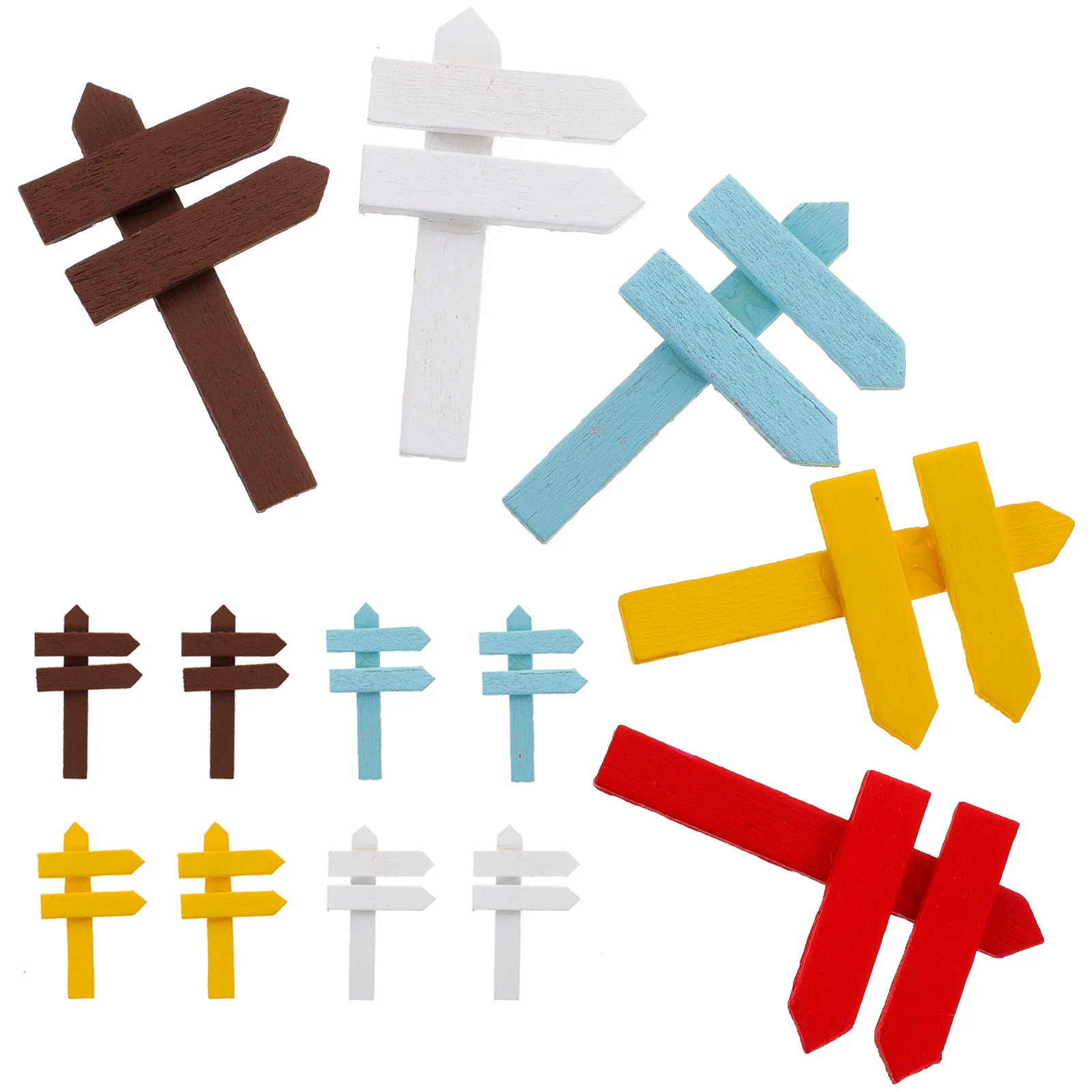 25 قطعة سياج صغير خشبي مصغر حديقة أداة زخرفة Diy بها بنفسك ديكور منزل حديقة صغيرة اكسسوارات الخشب الحرفية #4