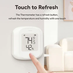 Tuya Smart WiFi/Zigbee Temperature and Humidity Sensor Indoor Hygrometer Thermometer with LCD Display