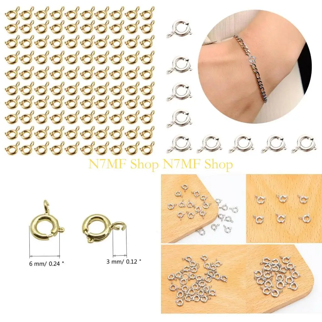

N7mf 100pcs Chain Clasps для украшений ручной работы. Безопасные и стильные цепные крепежные углу
