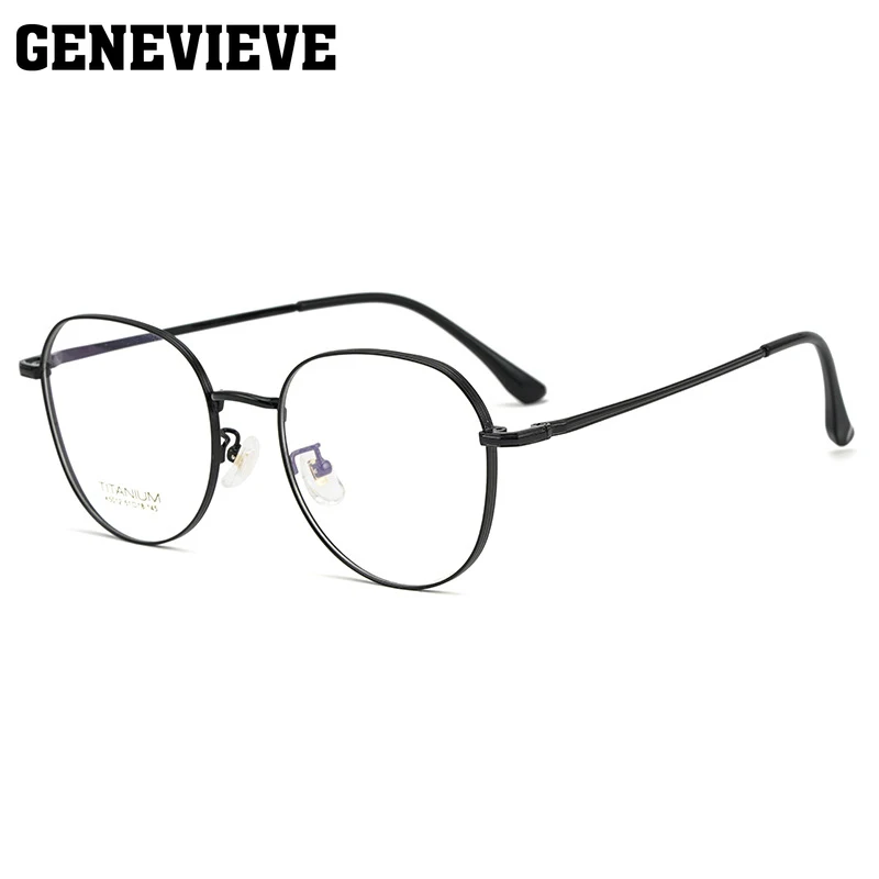 GENEVIEVE جديد بسيط ريترو هندسي إطار دائري تصميم فوتوكروميك مكافحة الضوء الأزرق نظارات للقراءة وصفة طبية قابلة للتخصيص #5