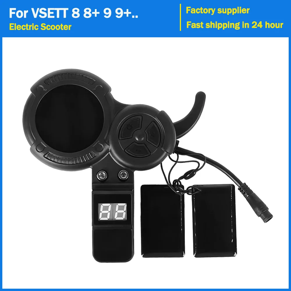 

Throttle Accelerator for VSETT 8 8+ 9 9+ for ZERO 8 9 10 8X 10X Z8PRO Electric Scooter Display Throttle LCD Speedmeter Odometer