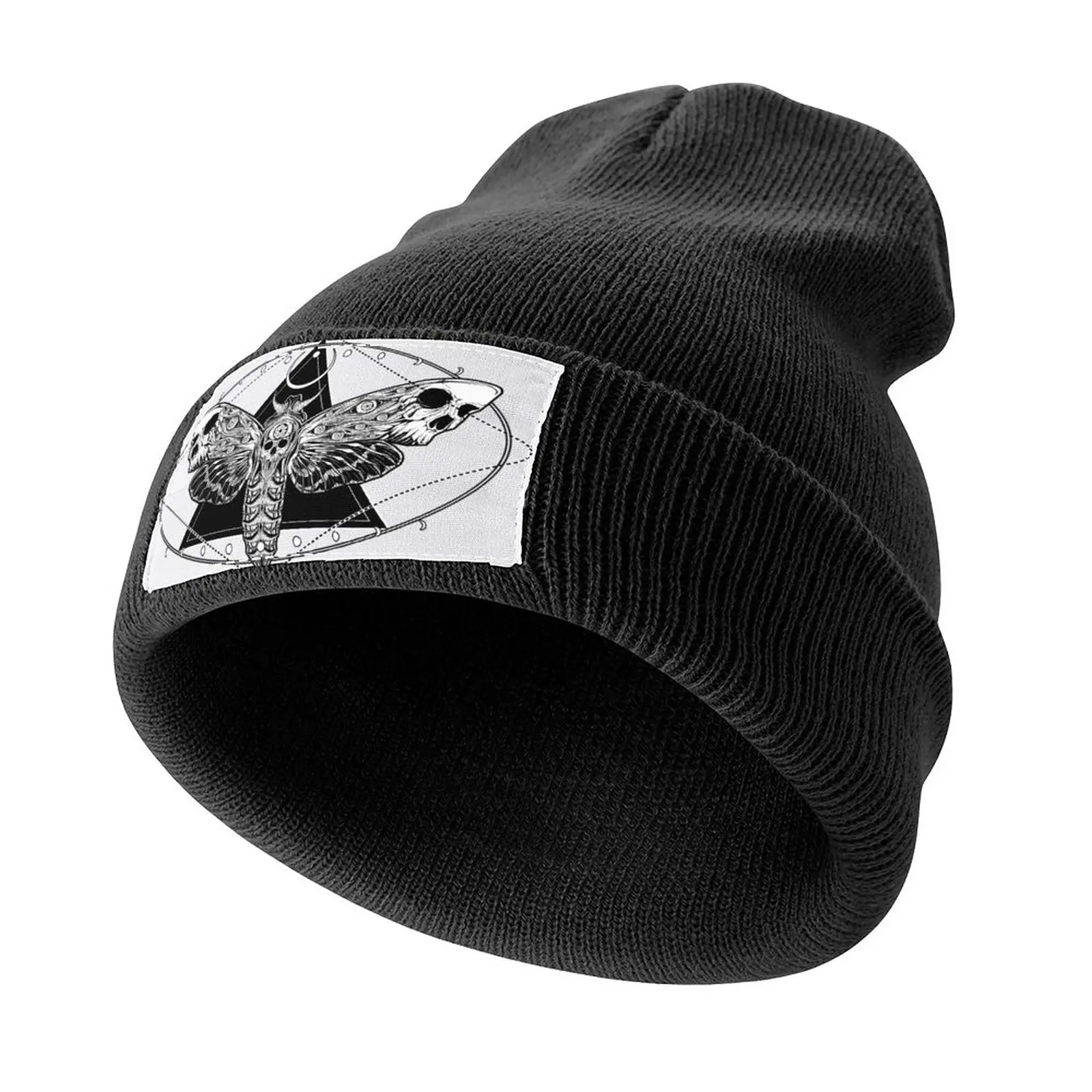 

Surreal Death Moth Knitted Hat Military Cap Man Hat Man For The Sun Ball Cap Women's Cap Men's