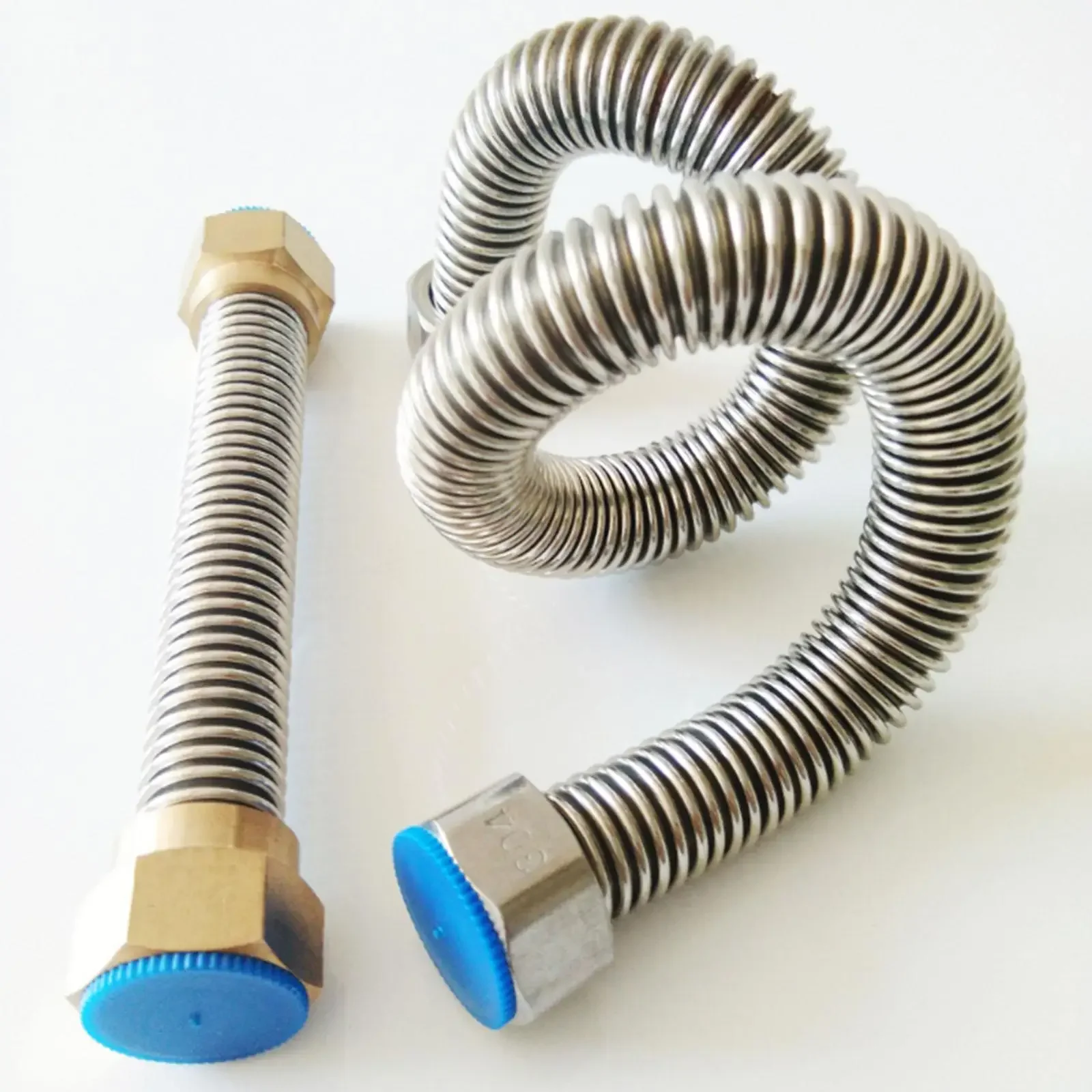 

1/2" BSPP Male Brass/Steel Nut 304 Stainless Steel Welding Corrugated Pipe Hose Food Grade