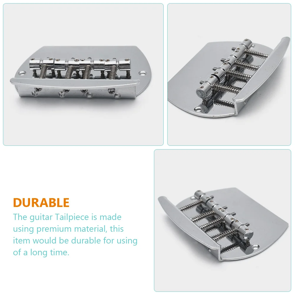 

Tailpiece Bridge Metal Fixed Saddle Replacement Durable Lightweight Easy Install For Broken Old Parts Pb Bass Guitar Bridge
