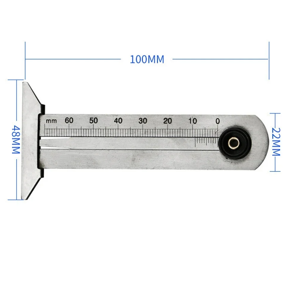 0-30 0-50 0-60mm Vernier Caliper Stainless Steel Caliper 6 Inch Instrument Car Tyre Tire Tread Depth Measuring Tools PROSTORMER