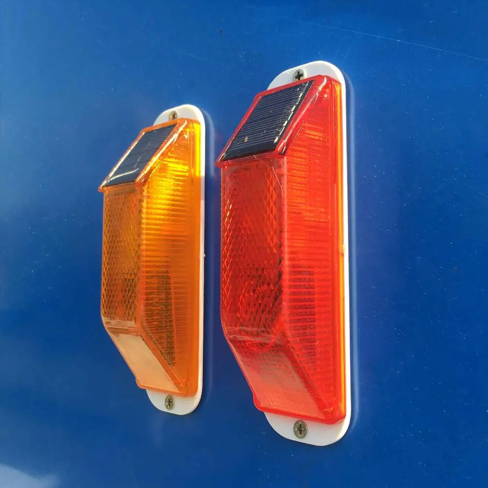 

2 шт., автомобильная сигнальная лампа, солнечные сигнальные огни для забора, строительный светоотражающий контурный маркер, поясной светильник, ночной стробоскоп L F8L0