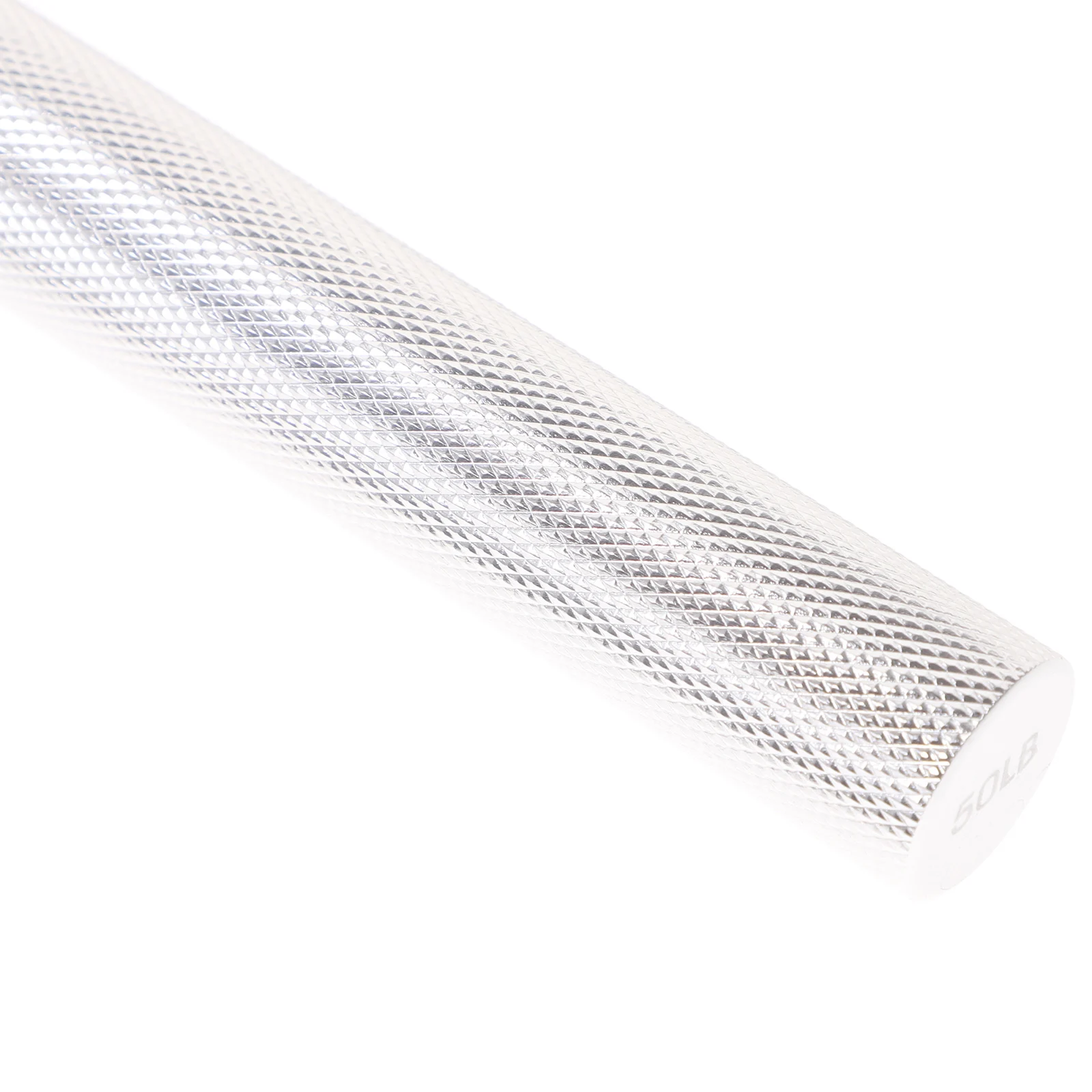 قضيب ألومنيوم مريح بمقبض يدوي 50 رطل مع غطاء واقٍ لتدريب المقاومة القصوى وتحسين قوة الذراع