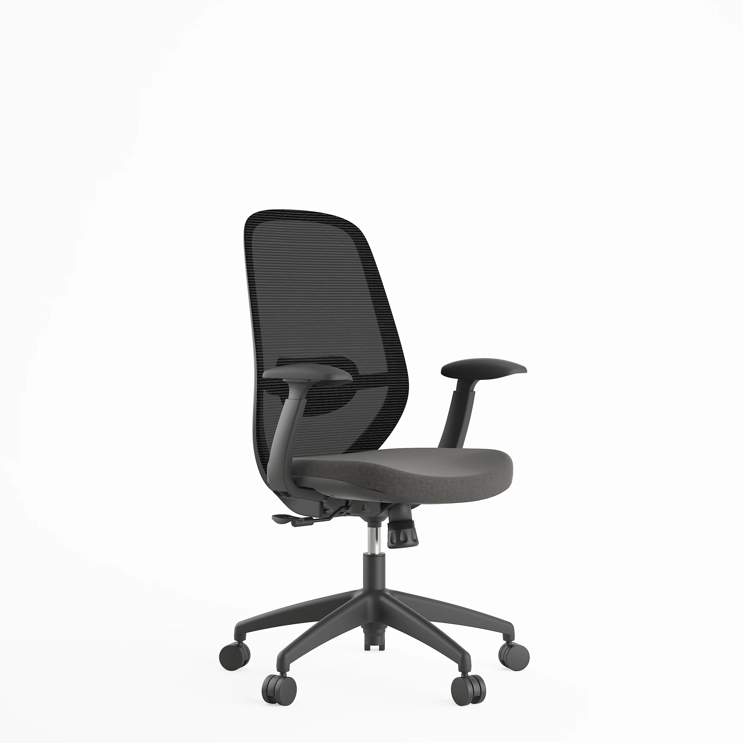 Silla De Oficina Hot Sale Black Mid-back Modern Adjustable Executive Ergonomic Swivel Mesh Price Office Computer Desk Chair