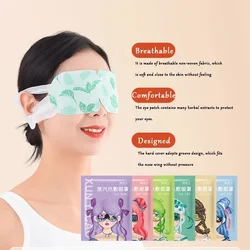 6pcs Steam Eye Mask Disposable Steam Masks Eyepatch Warm Eyeshade Relieve Fatigue Anti Dark Circle Relax Spa Sleep Eye Patches