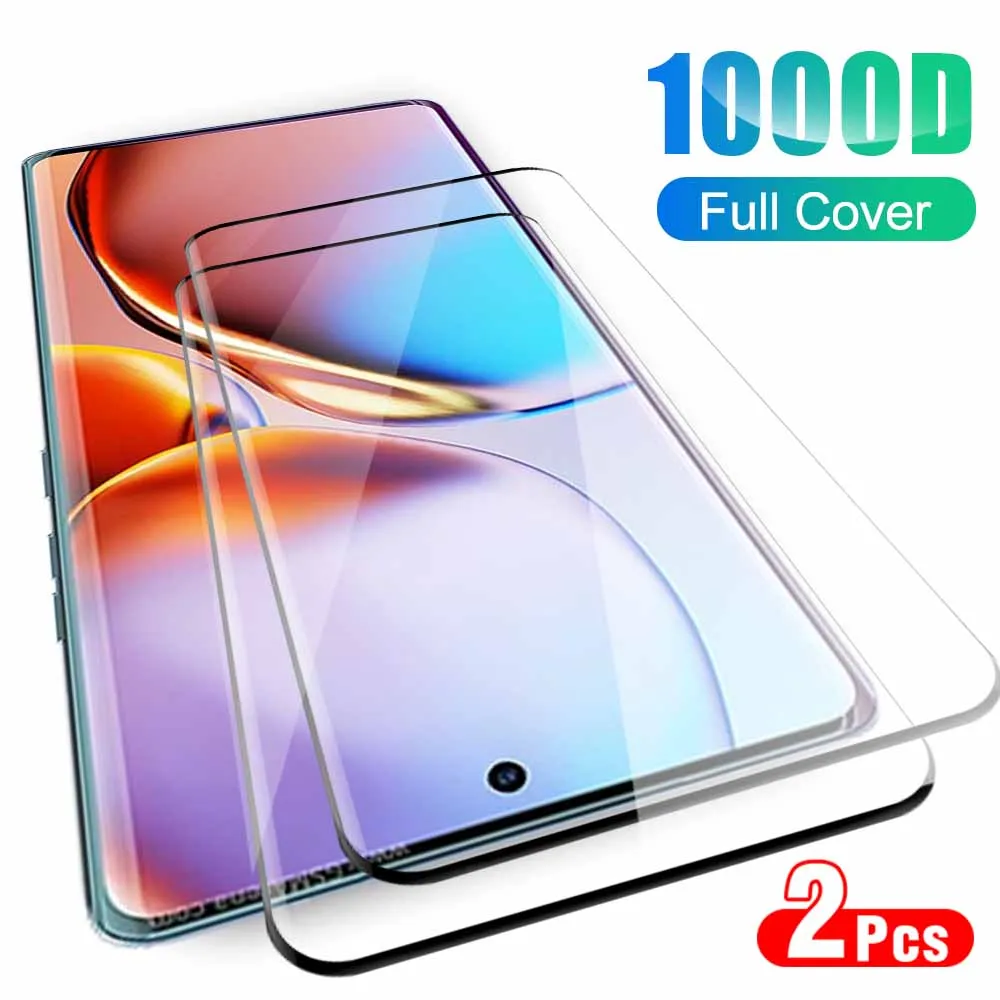 2pcs 9D Full Coverge Protective Glass Case For Motorola Edge 40 Pro Neo 40 40Pro 5G Screen Protectors Tempered Glass Film Cover