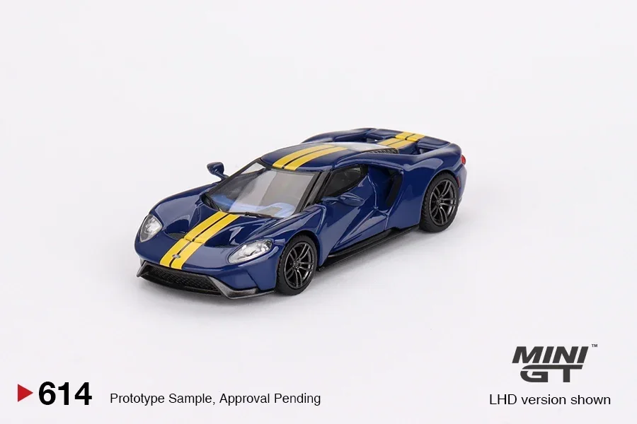 Minigt 1/64 Ford Gt Sunoco Blauw MGT00614-MJ Auto Legering Speelgoed Motorvoertuig Diecast Metalen Model Voor Kinderen