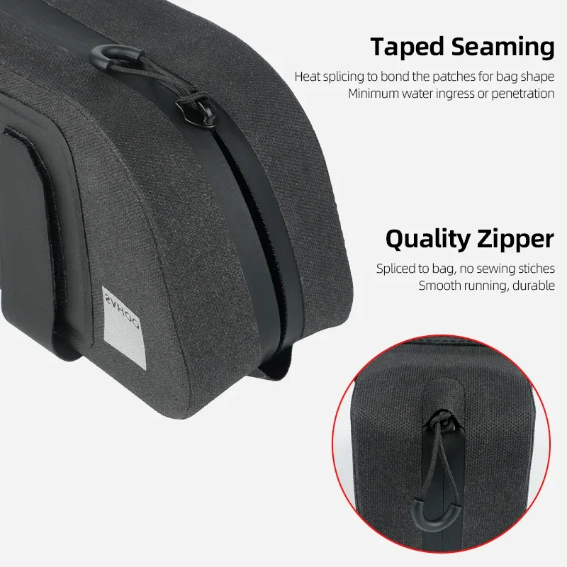 SAHOO Bicycle Saddle Bag Rain Proof Bike Seat Post Pannier Reflective Cycling Storage Tail Pouch Rear Dry Pack