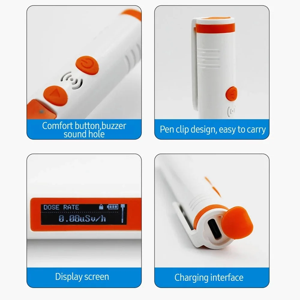 High Accuracy PSE Nuclear Radiation Detector Geiger Counter X-ray Beta Gamma Detector Handheld Counter Emission Dosimeter