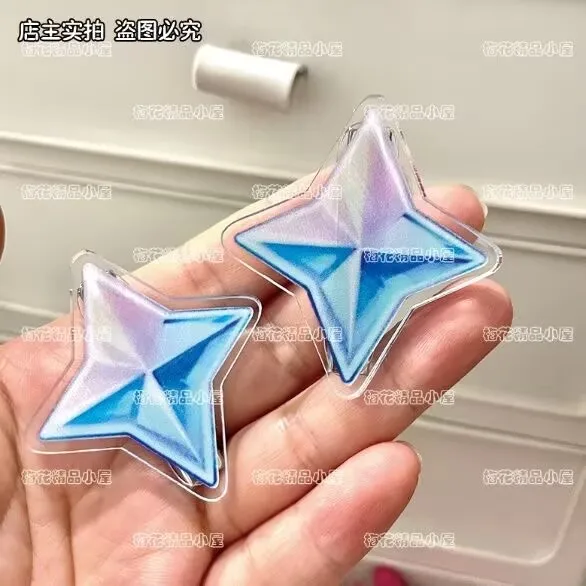 جينشين إمباكت، العالم حول اللعبة دبوس شعر أكريليك، دعامات حجرية أصلية، إكسسوارات للشعر، دبوس شعر شخصي #3