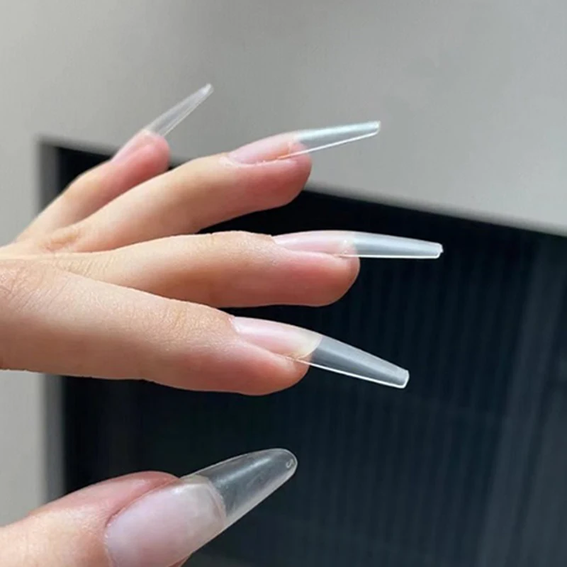 50Pcs Nail Slices False Nail Patches Transparent Armor Ultra Thin And Traceless Nail Extension DIY Salon