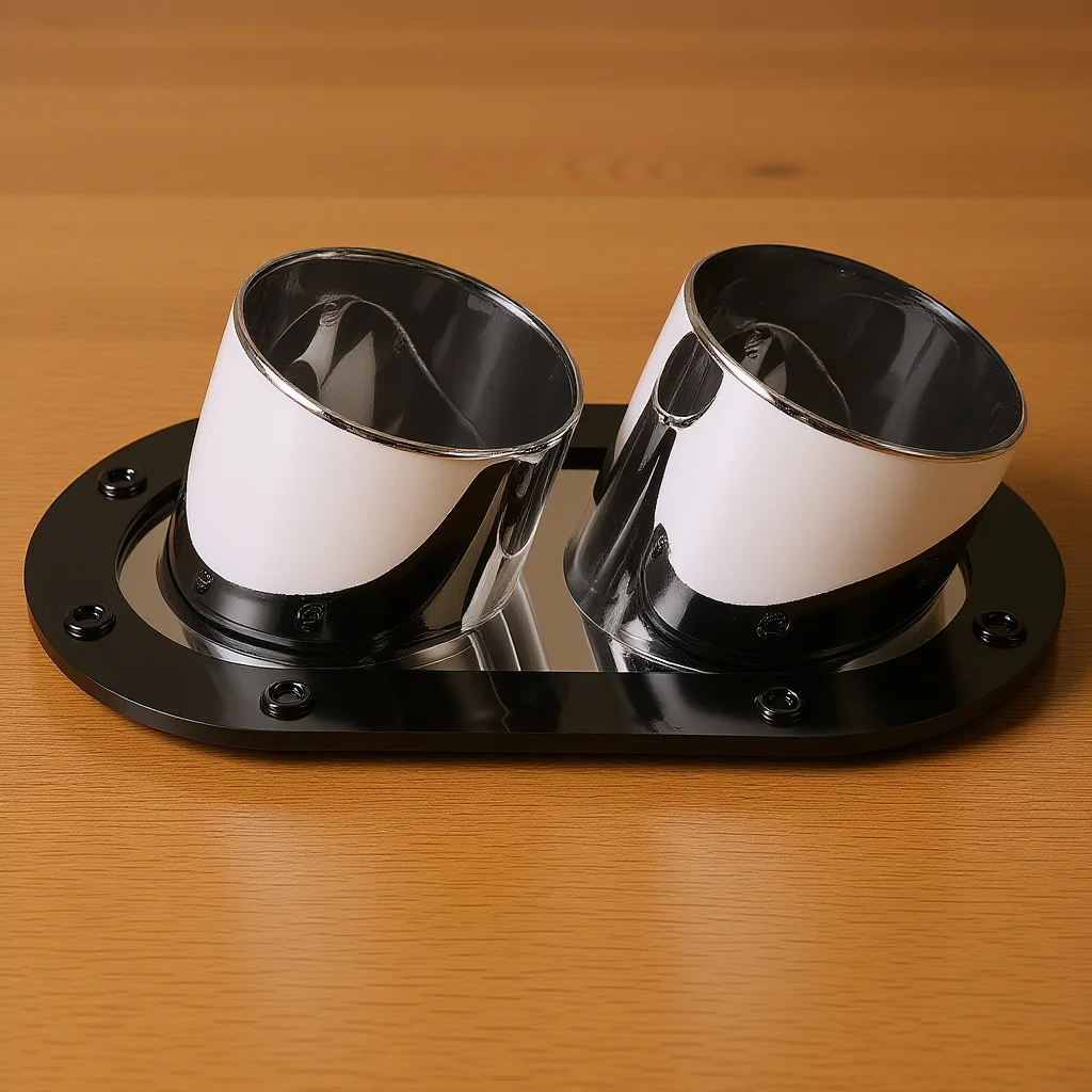 

Universal Anti-Collision Bumper Decor Strip Made of ABS Material for Car Protection and Style Fake Exhaust Tube Sticker