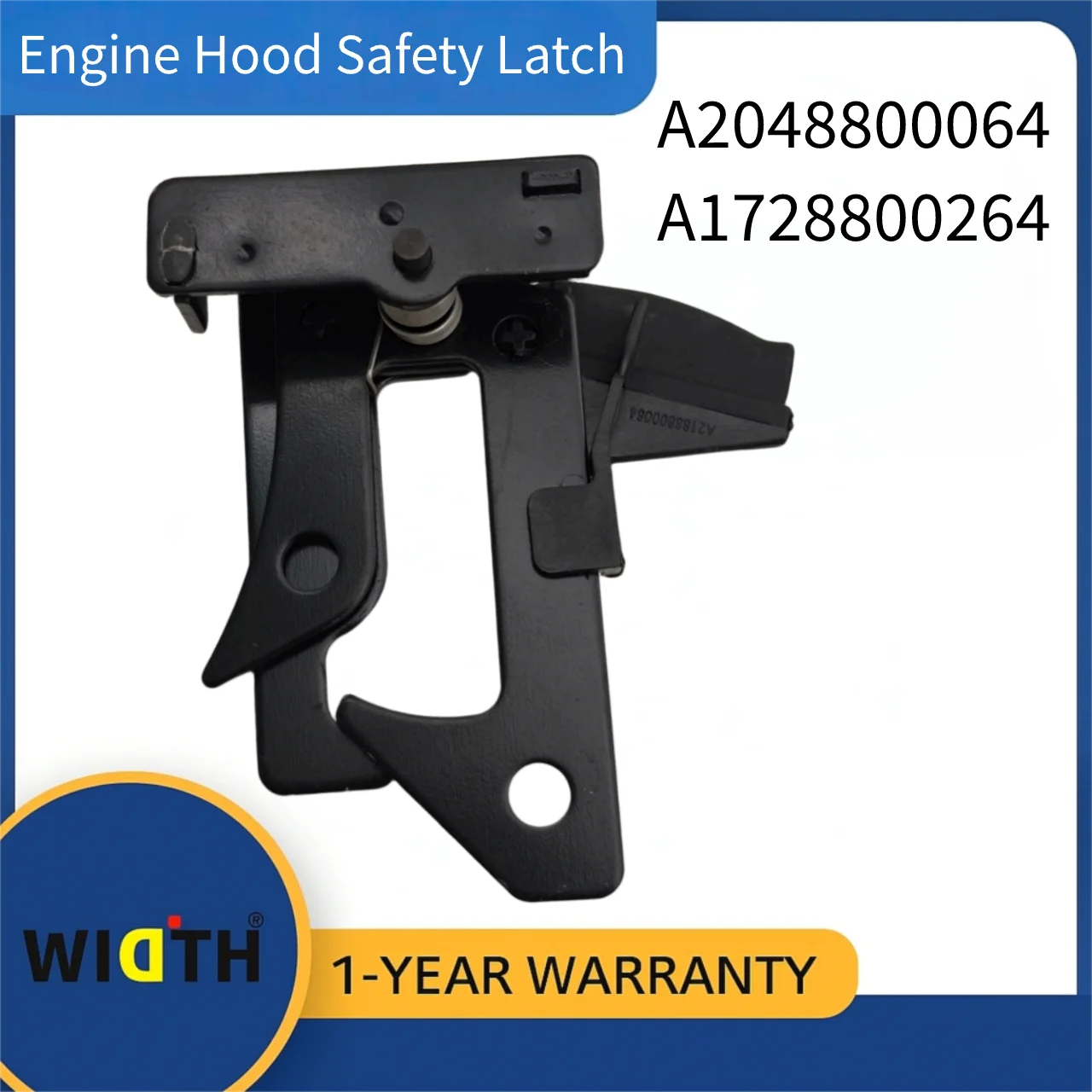 

A2048800064 A1728800264 Engine Hood Safety Latch for Mercedes-Benz C300 SLK55 GLE550e ML350 2006-2024 | OE Replacement