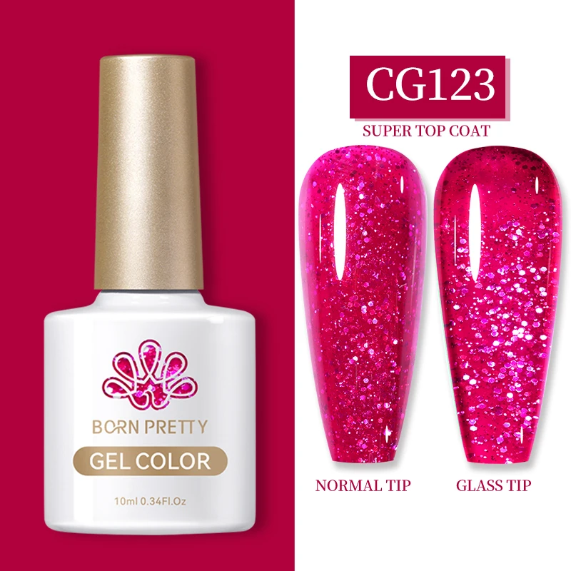 BORN PRETTY 10 ml Basisgel Super Top Coat Maniküre Matte Top Coat Semi Permanent Soak Off UV Gel Lack