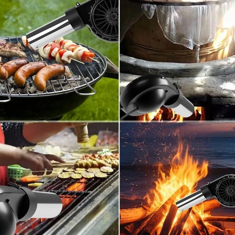 97QC BBQ Fan USB 5V 2A Bellows أداة خفيفة الوزن 2650 دورة في الدقيقة للطهي في الهواء الطلق