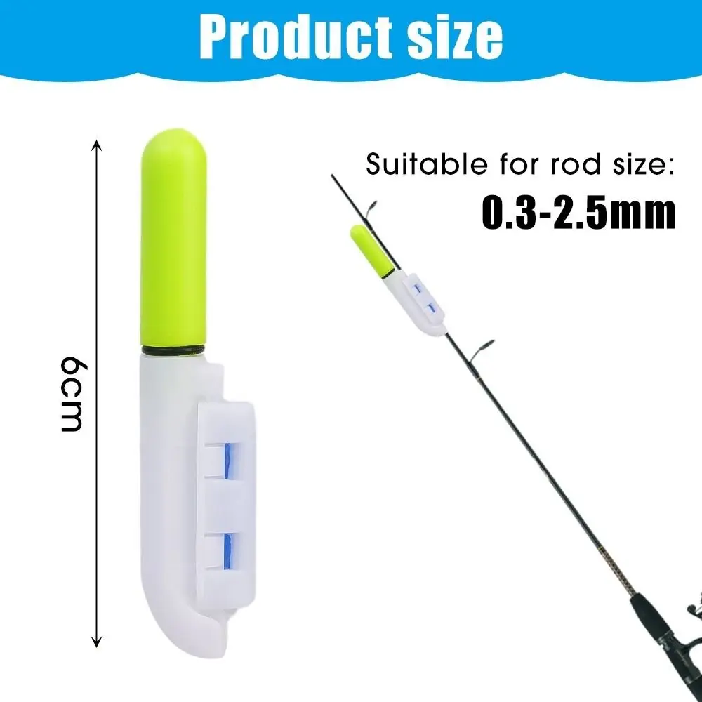 Waterproof Electronic Fishing Stick Light CR425 Battery Double Snap LED Light Stick Sound Alert Removable Float view 6