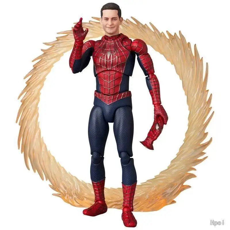 

15 см Mafex241 Человек-паук No Way дома аниме фигурки героев ручной работы настольный чехол украшение орнамент подарок